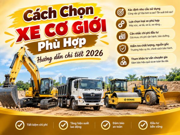 Cách Chọn Xe Cơ Giới Phù Hợp – Hướng Dẫn Chi Tiết 2026