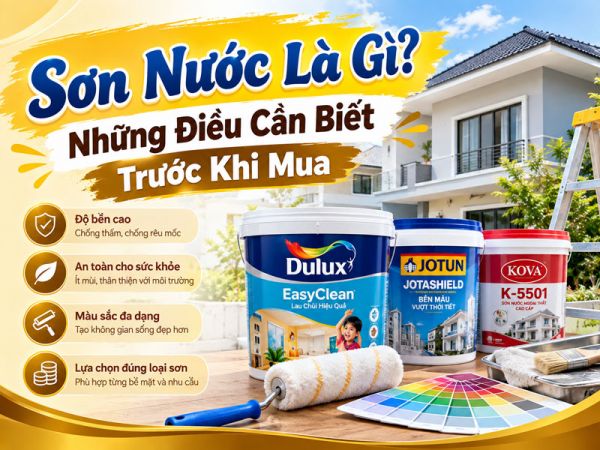 Sơn Nước Là Gì? Những Điều Cần Biết Trước Khi Mua