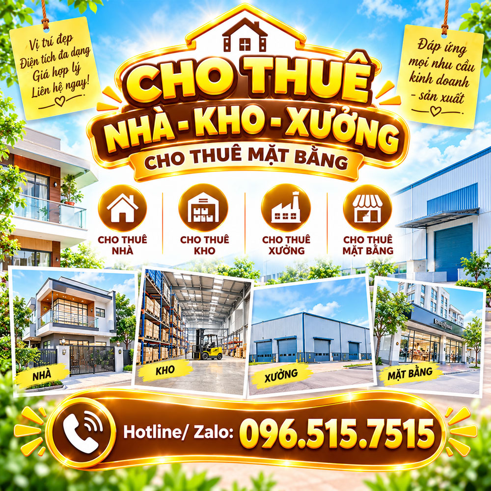 Cho thuê nhà - kho - xưởng - cho thuê mặt bằng