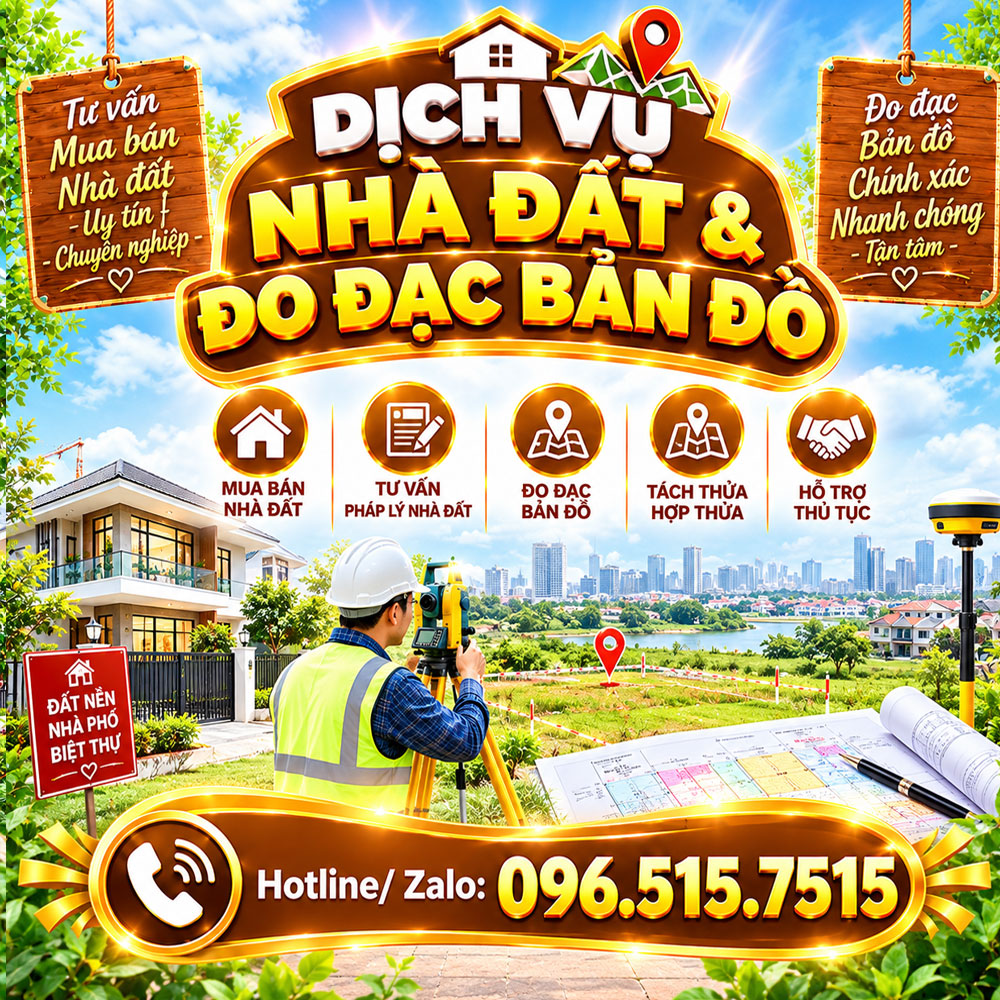 Dịch vụ nhà đất & đo đạc bản đồ
