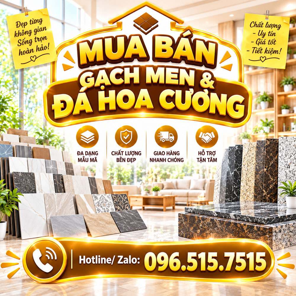 Mua bán gạch men & đá hoa cương