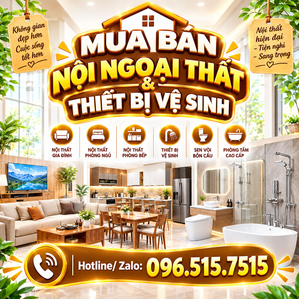 Mua bán nội ngoại thất & thiết bị vệ sinh
