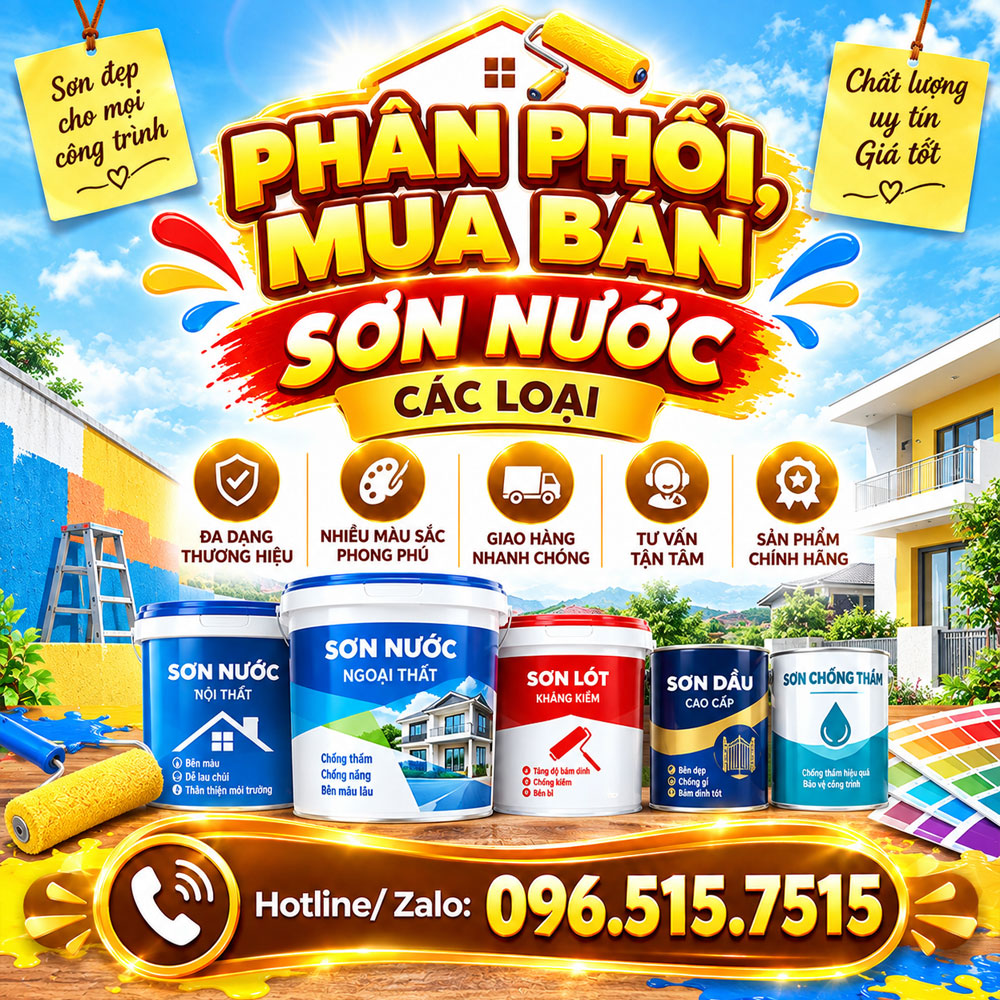 Phân phối, mua bán Sơn nước các loại