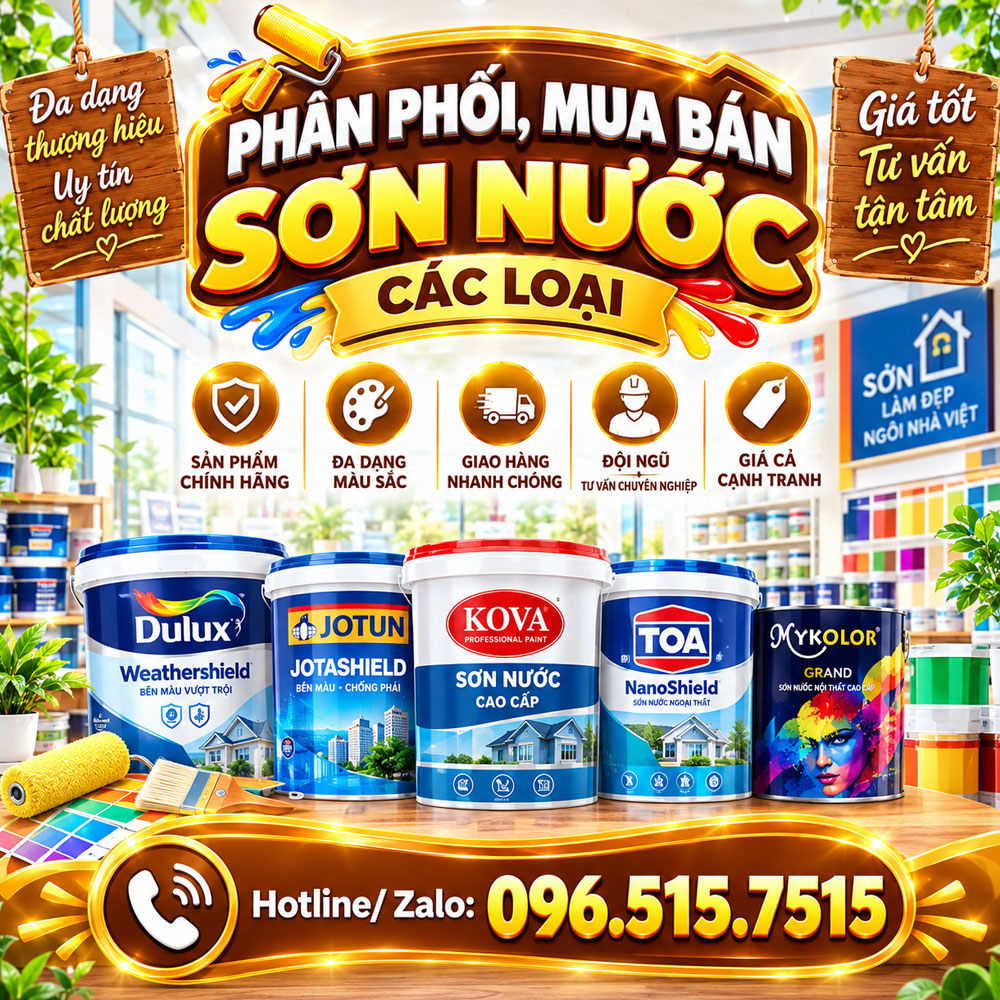 Phân phối, mua bán Sơn nước các loại