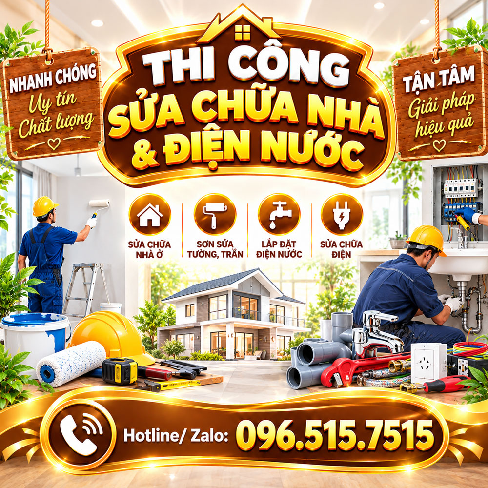 Thi công sửa chữa nhà & điện nước